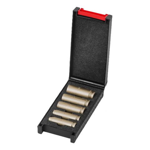 ENDRES 0430046S - 5pc Non-Sparking 1/2&quot; Square Drive Metric 6pt Long Impact Socket Set