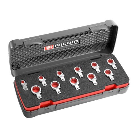 FACOM 12.J11 - 11pc 9x12mm Metric Ring Jaw Spanner Set