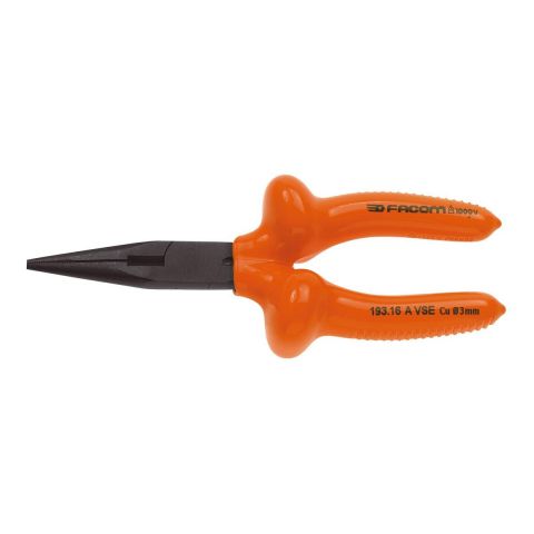 FACOM 193.16AVSE - 170mm Insulated Straight Half-Round Pliers