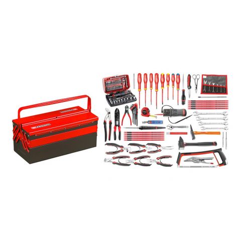 FACOM 2050.E17 - 101pc Electricians Metric Tool Kit + Cantilever Tool Box