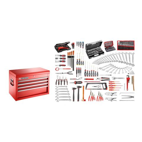 FACOM 2074.M140A - 200pc General Metric Tool Kit + Tool Chest