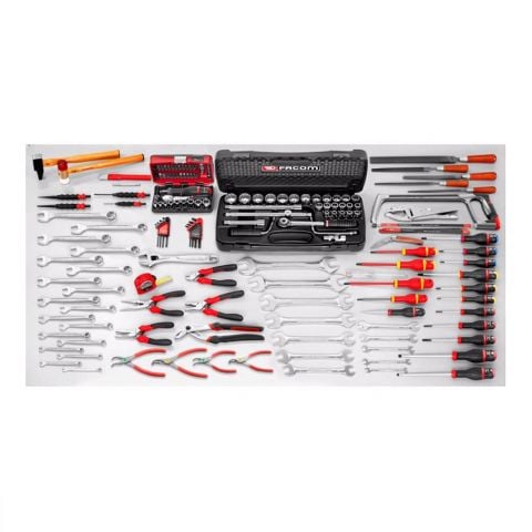 FACOM 2021.M130A - 165pc General Inch Tool Kit + Wall Cabinet