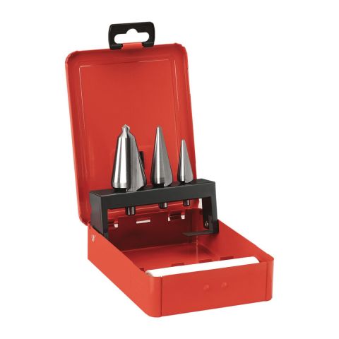 FACOM 229A.J3 - 3pc HSS Boring Cone Bit + Lubricant Set