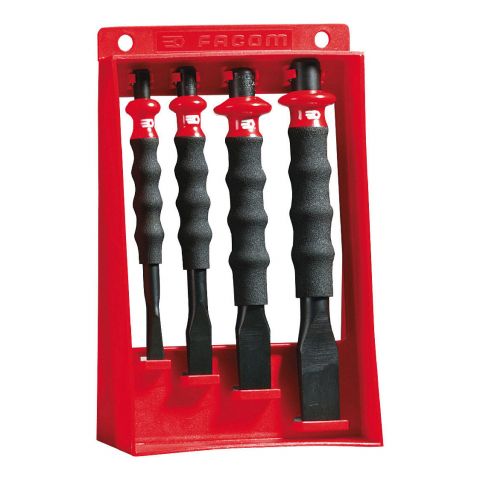 FACOM 263GPB - 4pc Comfort Grip Engineers Chisel Set