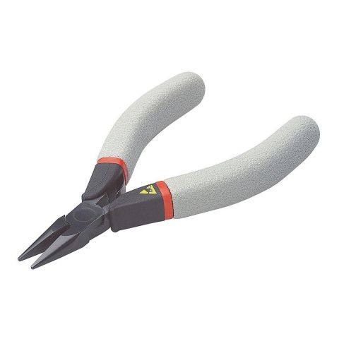FACOM 432.E - 120mm Straight Short Smooth Half-Round Anti-Static Pliers