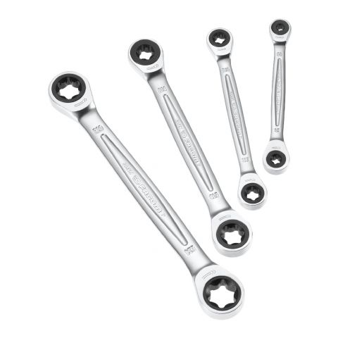 FACOM 464TX.J4PB - 4pc Double Box End Torx Ratchet Wrench