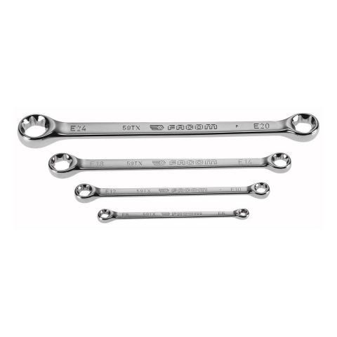 FACOM 59TX.J4 - 4pc Torx Flat Ring Spanner Set