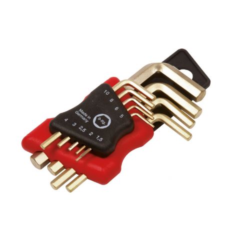 ENDRES 0250002S - 10pc Non-Sparking Inch Hex Key Clip Set