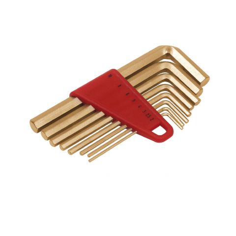 ENDRES 0250005S - 9pc Non-Sparking Long Metric Hex Key Clip Set