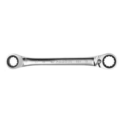 FACOM 65.XM - Metric Ratchet Offset Ring Spanner