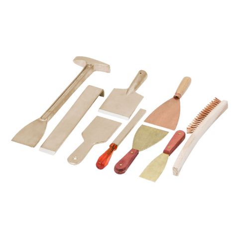 ENDRES 7250009S-OK - 9pc Non-Sparking Spray Booth Cleaning Tool Kit