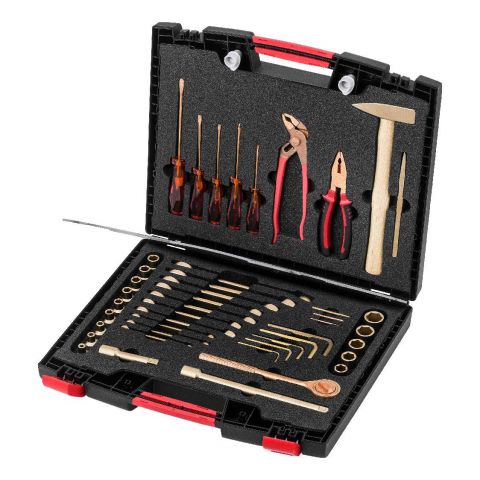 ENDRES 7250027S-K - 45pc Non-Sparking General Metric Tool Kit + Foaming + Tool Box