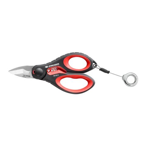 FACOM 841A.3SLS - SLS Tethered Heavy Duty Comfort Grip Scissors