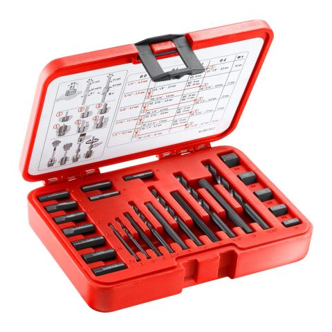 FACOM 885 - 6-14mm Left + Right Hand Fluted Rod Stud Puller Set + Case