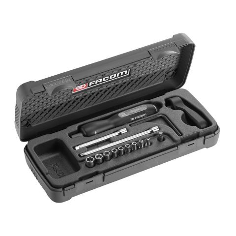 FACOM A.404J1 - 2.0-10Nm 1/4" Hex Drive Torque Driver + Bit Set