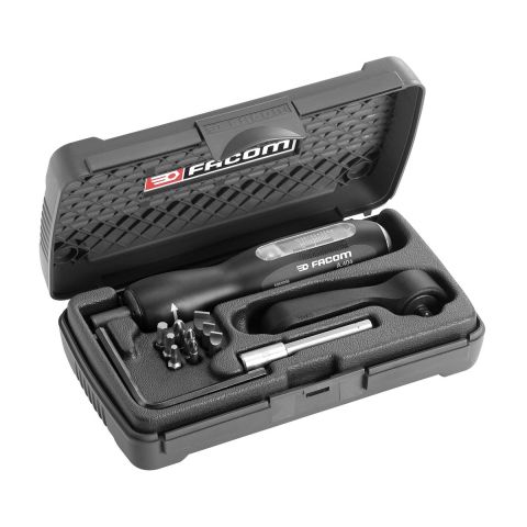 FACOM A.402J2 - 0.5-2.5Nm 1/4" Hex Drive Torque Driver + Sockets Set