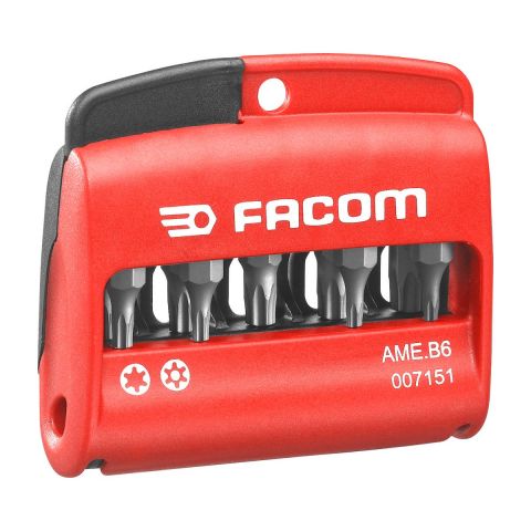 FACOM AME.B5 - 9pc SL+PH+TX 1/4&quot; Hex Drive 25mm Screwbit Set