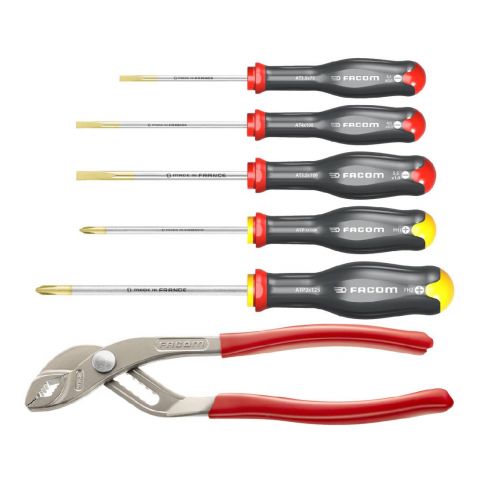 FACOM AT5.170PB - 5pc Slotted Phillips Screwdriver Plier Set