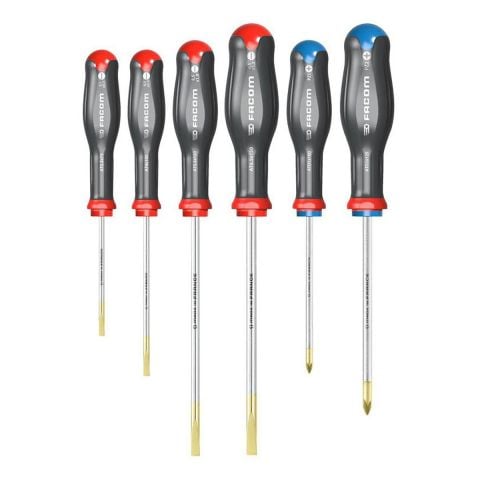 FACOM ATD.J6 - 6Pc Slotted Pozidriv Protwist Screwdriver Set