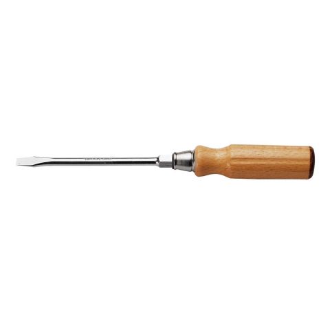 FACOM ATHH.X - Slotted Flared Wooden Handle Bolster Screwdriver