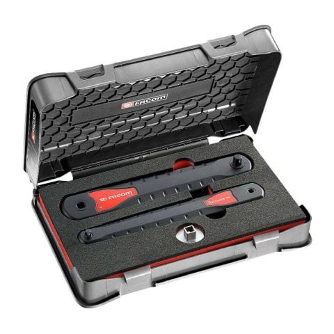 FACOM AXS.J2 - 2pc 1/4" + 3/8" Square Drive Access + Speed Offset Extension Bar Set