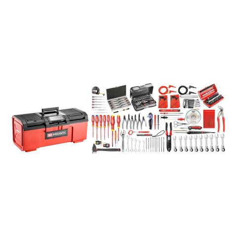 FACOM BPC24N.EL35 - 172pc Electricians Metric Inch Tool Kit + Tool Box