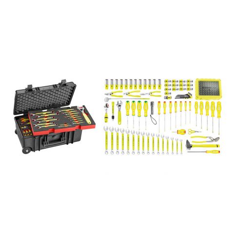 FACOM BVFC1.FLUO-1 - 143pc Aerospace Metric Tool Kit + Foaming + Flight Case