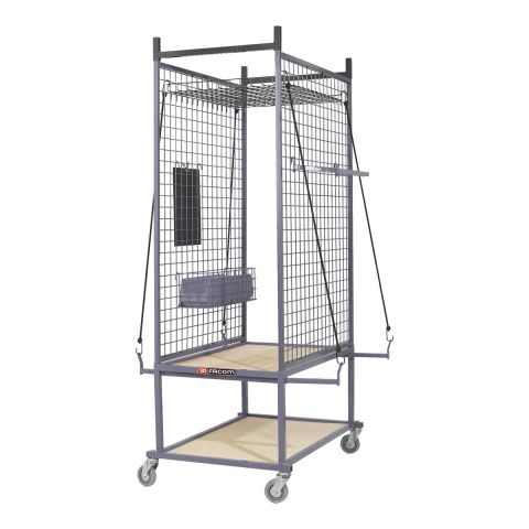 FACOM CR.S1 - Bodywork Component Wheeled Storage Cage + Shelves