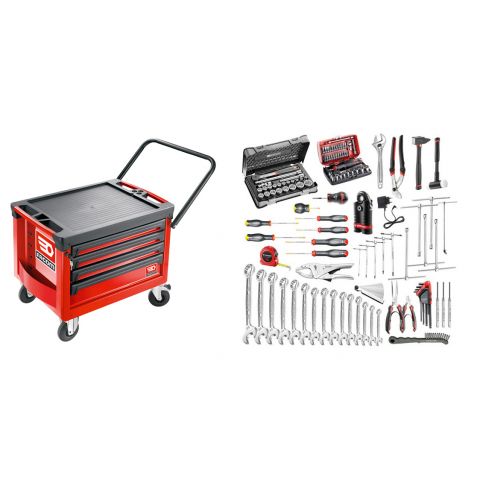 FACOM CR4.MO1 - 118pc Vehicle Maintenance Metric Tool Kit + Roller Chest