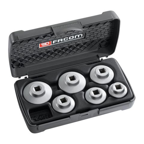 FACOM D.163-J6PB - 6pc 3/8" Square Drive Composit Cap Socket Set + Case
