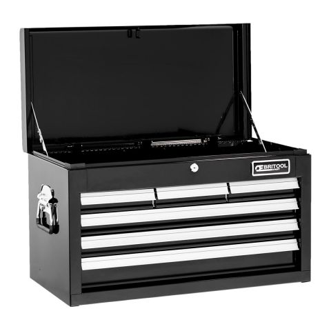 BRITOOL E010238B - Classic 6 Drawer + Lift Top Tool Chest Black