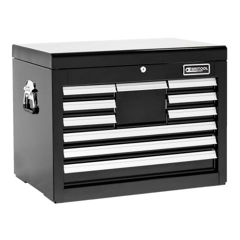 BRITOOL E010241B - Classic 10 Drawer 3 Mod + Lift Top Tool Chest Black