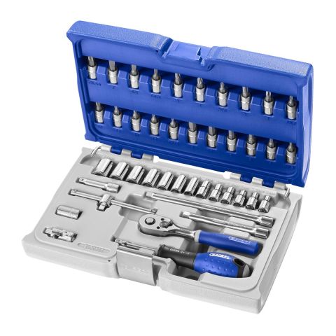 EXPERT by FACOM E030702 - 42pc 1/4" Square Drive Metric 6pt Socket + Bits Set
