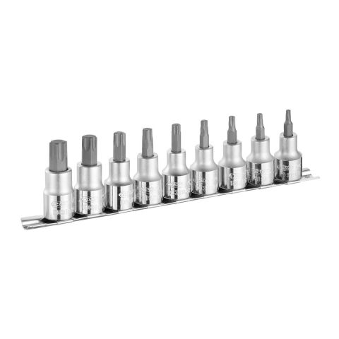 EXPERT by FACOM E032936 - 9pc 1/2" Square Drive Torx Bit Socket Set