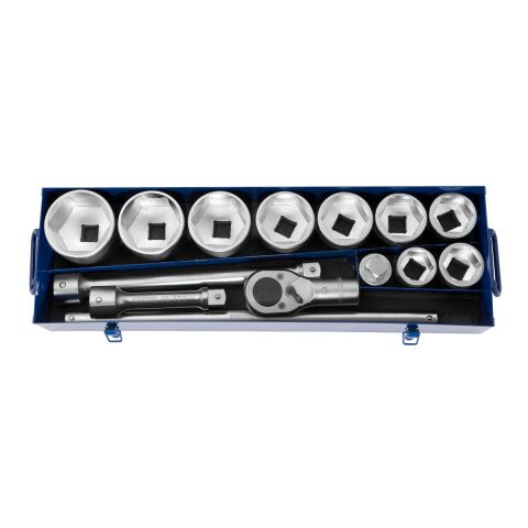EXPERT by FACOM E034701 - 14pc 1" Square Drive Metric 6pt Socket + Ratchet Set