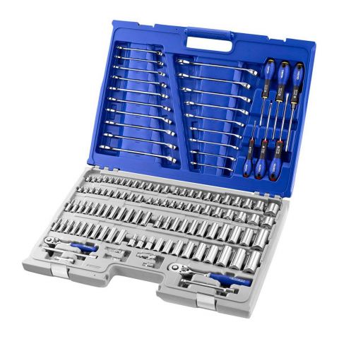 EXPERT by FACOM E034835 - 126pc General Metric + Inch Tool Kit + Case