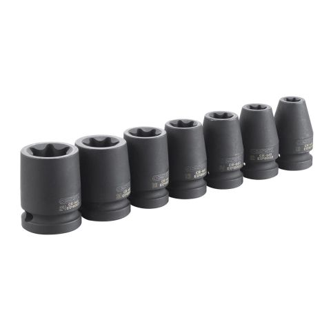 EXPERT by FACOM E041605 - 7pc 1/2" Square Drive Torx Socket Set
