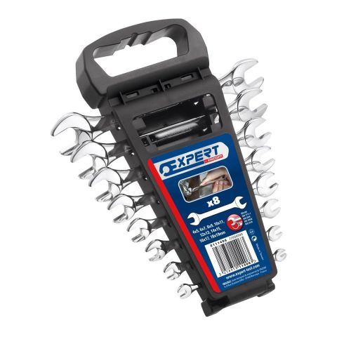 EXPERT by FACOM E111406 - 8pc Metric Open Jaw Spanner Set + Clip