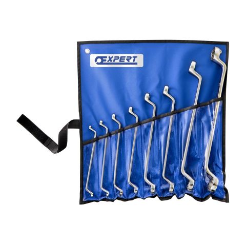 EXPERT by FACOM E111714 - 8pc Metric Deep Offset Ring Spanner Set + Roll