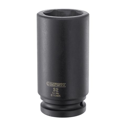 EXPERT by FACOM E041301 - 33mm 3/4" Square Drive Metric 6pt Long Impact Socket