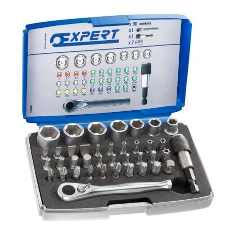 EXPERT by FACOM E131705 - 39pc Complete 1/4&quot; Hex Drive 25mm Screwbit Set