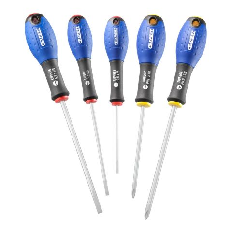 EXPERT by FACOM E160901 - 5pc Slotted Phillips Comfort Grip Screwdriver Set