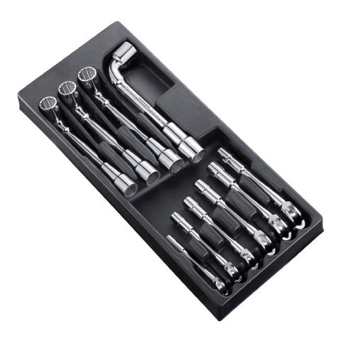 EXPERT by FACOM E194939 - 10pc Metric 6x12pt Angled Socket Spanner Module