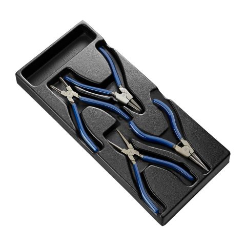 EXPERT by FACOM E194943 - 4pc Straight + 90' Angled Circlip Pliers Module