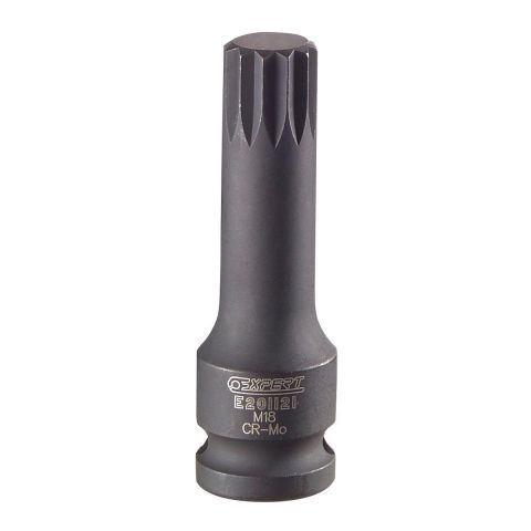 EXPERT by FACOM E201121 - M18 1/2" Square Drive XZN Spline Bit Impact Socket