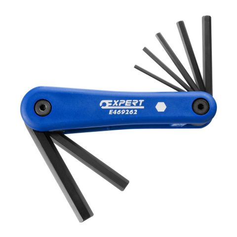 EXPERT by FACOM E469262 - 7pc Long Metric Hex Key Folding Set