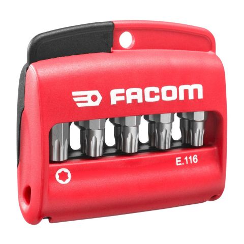 FACOM E.116 - 10pc Torx Plus 1/4&quot; Hex Drive 25mm Screwbit Set