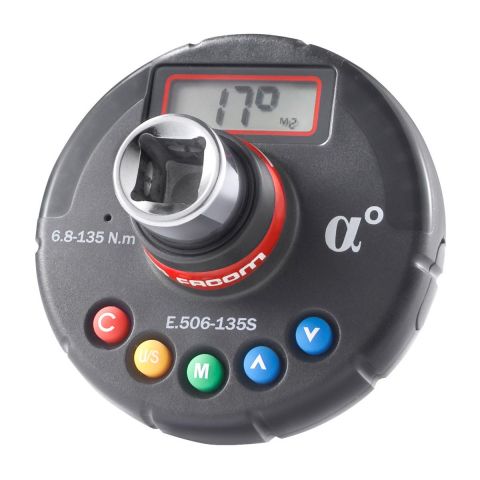 FACOM E.506-135S - 6.7-135Nm 1/2" Square Drive Digital Torque + Angle Adaptor