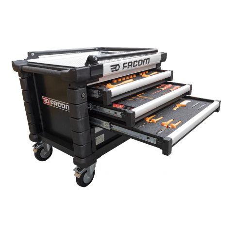 FACOM ETS.CK4 - CUSTOM 70pc Insualted ToolKit + Foaming + Roller Cabinet