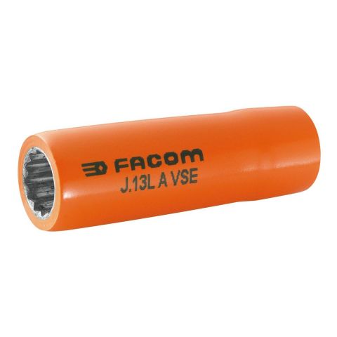 FACOM J.XLAVSEM - Insulated 3/8" Square Drive Metric 12pt Long Socket